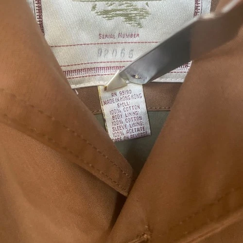 Atlantic Rancher Chore Jacket Coat Waxed Cotton Waterproof Vintage Size M image 8