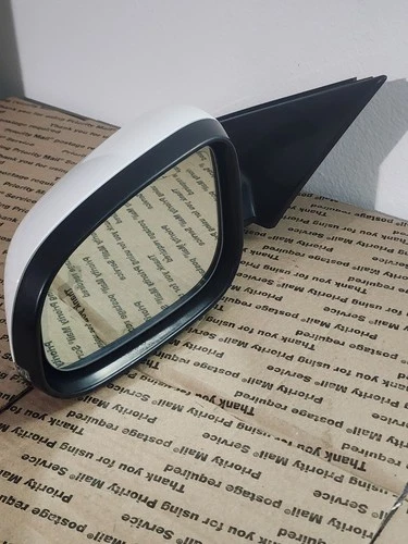2016-20 Jaguar XF Left Driver Side Mirror w/ Blind Spot White OEM 2140.5001