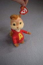Ty ALVIN and the Chipmunks Beanie Baby 7" NEW MWMTs Plush Stuffed Animal Toy