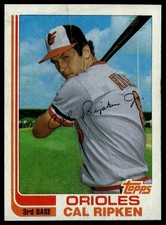 1982 Topps Traded #98T Cal Ripken creased