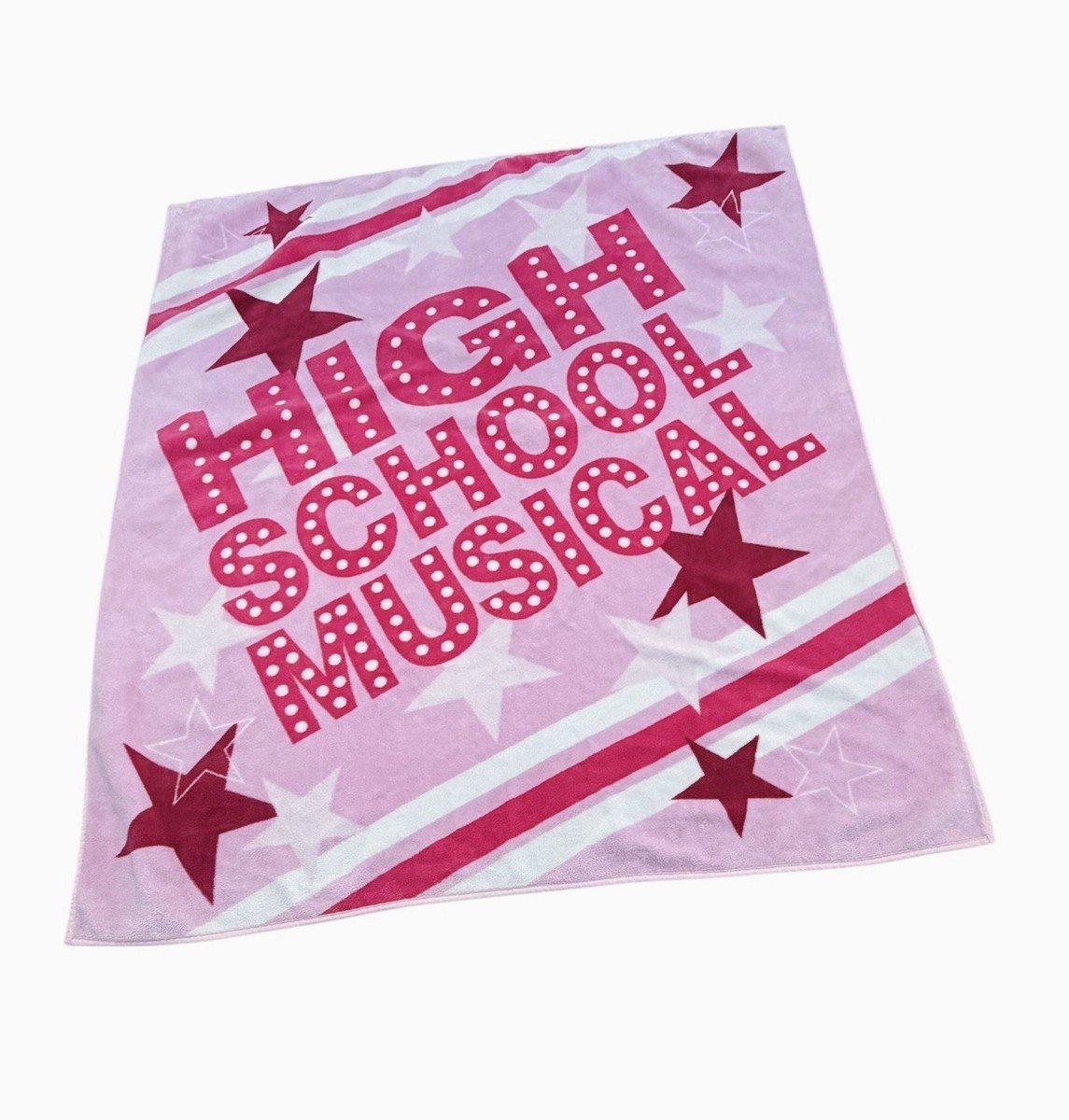 High School Musical ハイスクール・ミュージカル ブランケット VTG HTF High School Musical Double Side Pink Fleece Throw Blanket