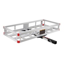 Maxxhaul 70108 Aluminum Hitch Mount Cargo Carrier High Side Rails 500 Lb