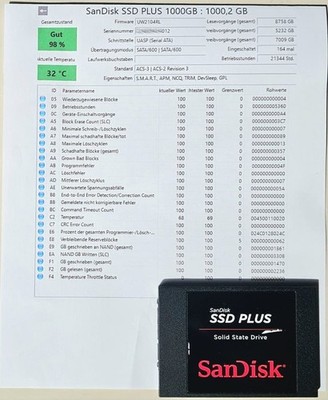SanDisk SSD Plus Interne SSD - 1TB (SDSSDA-1T00)