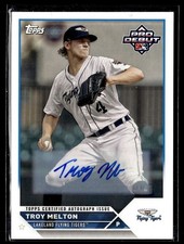 2023 PRO DEBUT #3 AUTO TROY MELTON FLYING TIGERS