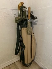 Vtg Wilson Staff Irons, Kenneth Smith Woods, Toney Penna Putter, Bag, Head Covrs