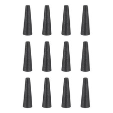 12Pcs Rubber Stoppers 2.8mm to 6mm 19mm Solid Tapered Lab Rubber Plugs