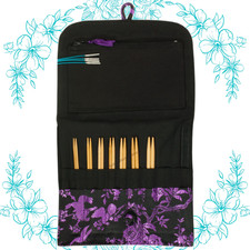 HiyaHiya Bamboo Interchangeable Knitting Needle Set 5" Tips Sizes US 2-8 Small