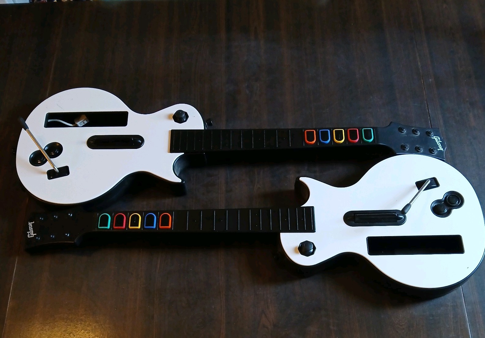 Nintendo Wii Guitar Hero Gibson Les Paul Red Octane UNTESTED Lot of 2