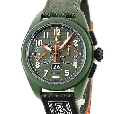 ZENITH Pilot Big Date Flyback 49.4001.3652/63.I001 Men's Automatic #HD205