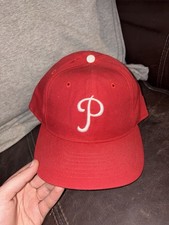 Philadelphia Phillies Hat Size 7 1/2 Vintage 80s 90s Roman Pro Baseball Cap