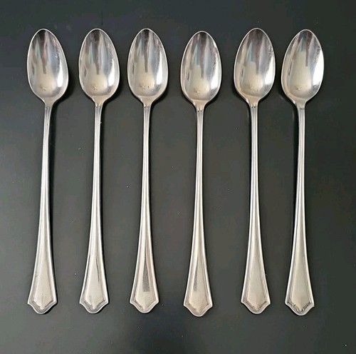 Antique Oneida Vernon ASHLEY Silverplate 1917 Flatware 6 peice Set- Svc for 6 - Picture 7 of 8