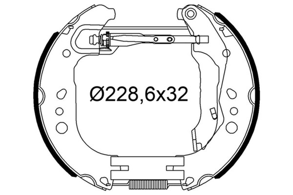 Bremsbackensatz Valeo 554948 FüR Skoda NH3 NK3 NK6 Spaceback NH1 Roomster 5J7 5J-image