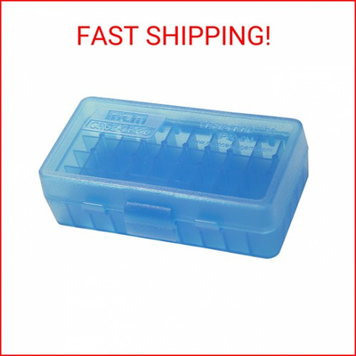 #ad MTM P50 9M 24 Ammo Box 50 Round Flip Top Fits 380 ACP amp; 9MM Cal Made of Polyp $4.45