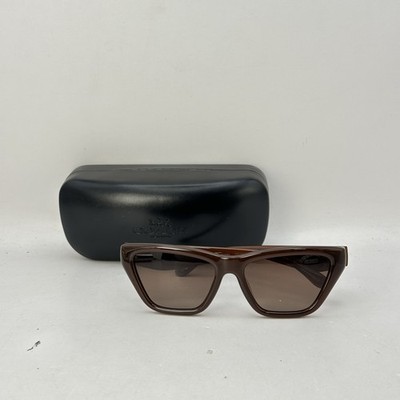 Coach Womens Cat Eye Full Rim Acetate Sunglasses HC8449U Milky Hazelnut