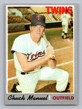 1970 TOPPS #194 CHARLIE MANUEL TWINS ROOKIE