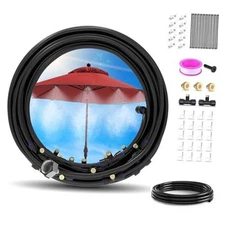  72FT Misting Cooling System, 59FT(18m)+Extra 13FT(4m) Misting Line, Misters 