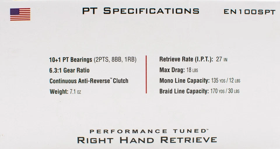 QUANTUM PT ENERGY S3 EN100SPT 6,3:1 RECHTSHAND BAITCASTROLLE - Bild 4 von 4