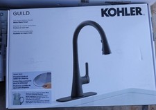 Kohler Guild R33912-BL Pull-Down Kitchen Sink Faucet 3-function Matte Black New