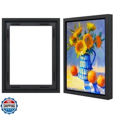 Americanflat 12x16 Canvas Floating Frame with Adhesive Strips Inc