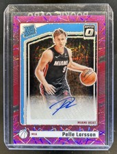 2024-25 Donruss Optic Pelle Larsson Rated Rookie Pink Velocity Prizm Auto #/79