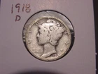 1918-D MERCURY DIME POPULAR DATE SHIPS FREE
