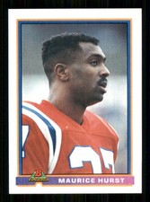 1991 Bowman #323 Maurice Hurst New England Patriots 59226
