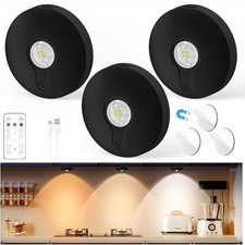 3X LED Under Kitchen Closet Light USB Rechargeable Magnetic Cabinet Stair Lamp