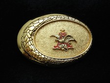 PD23154 NOS VINTAGE 1982  ANHEUSER-BUSCH  BEER BREWING CO. BELT BUCKLE