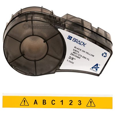 Brady Yellow All Weather Vinyl Labels for Brady M210 and M211, 0.375in