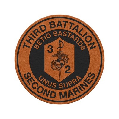 3rd Bn 2nd Marines ''Betio Bastards'' | Leather Patch | Hook and Loop Tape