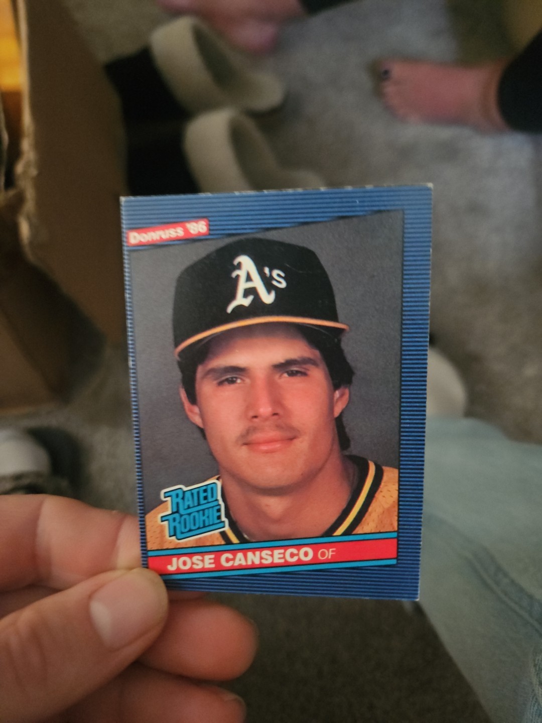 1986 Donruss - Rated Rookie Jose Canseco #39 (RC)