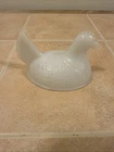 Vintage INDIANA GLASS Hen On Nest Milk Glass Top Half Only