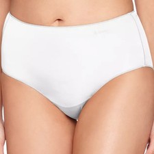 Jockey Women's No Panty Line Hip Brief White Underwear, Size S - NWT