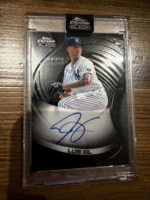 2022 Topps Chrome Black - Autographs Luis Gil #CBA-LG Auto Rookie RC Sealed