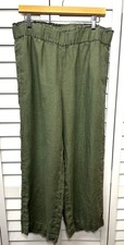 Talbots Nantucket Washed Linen Pull On Wide L...