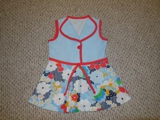 Vtg 70s Baby Girl Toddler Dress Floral Girl Stunning