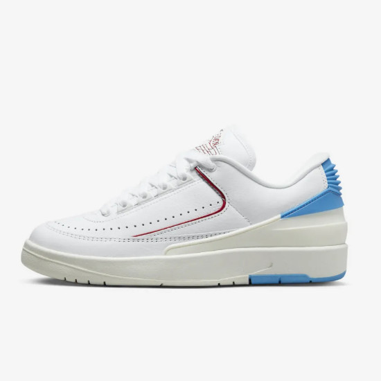 Женские кроссовки Nike Air Jordan 2 Low Shoes Gym красного и темно-синего цвета (DX4401-164)