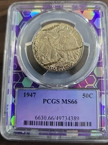 1947 Walking Liberty’s PCGS MS66. Trader Bea label!