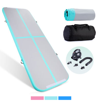4M Air Turnmatte aufblasbar Gymnastikmatte Track Tumbling Matte + Elektropumpe