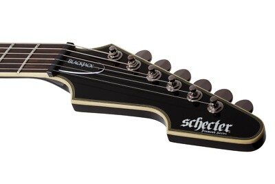 Schecter Avenger Blackjack Gloss Black Electric Guitar + Hard Case