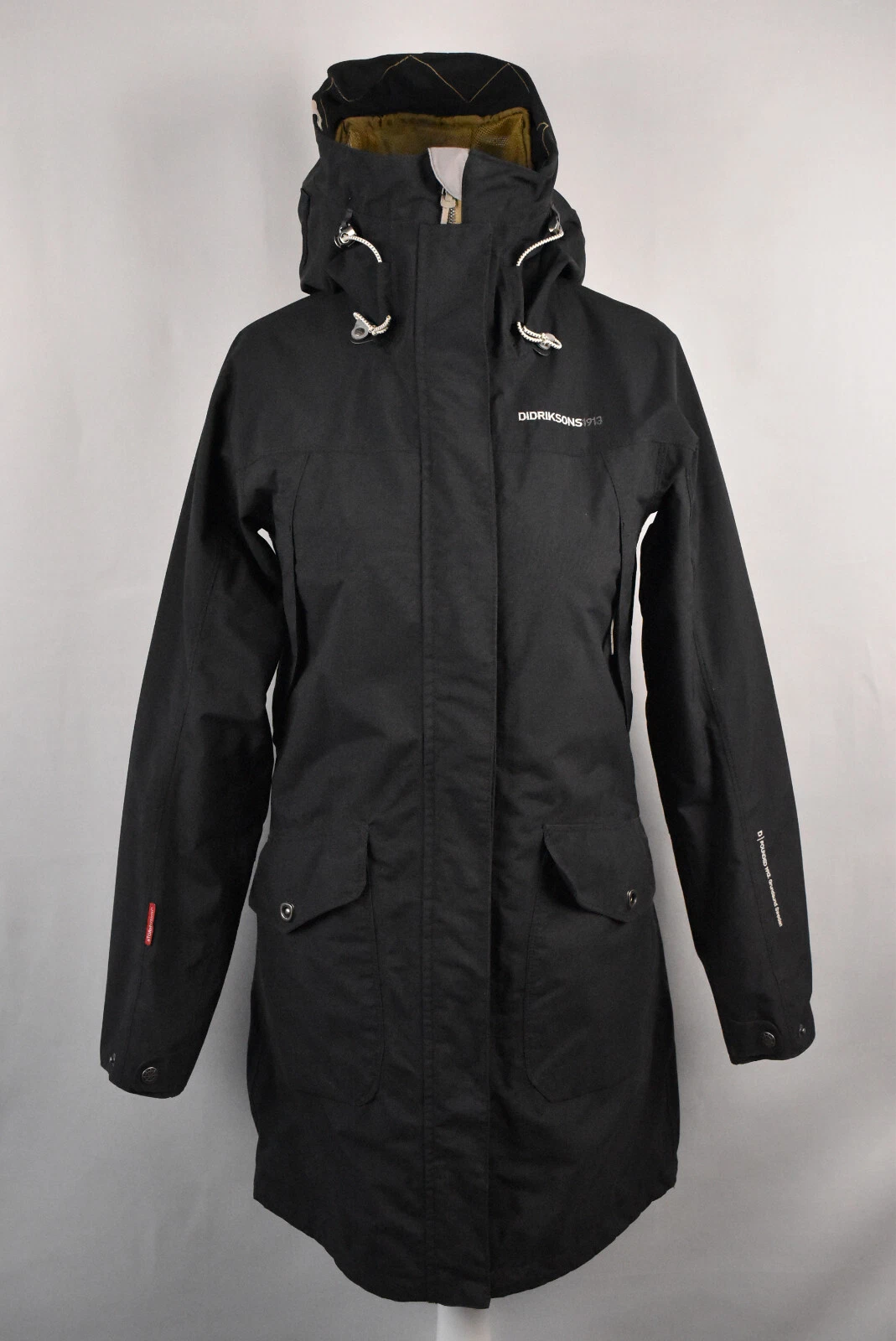 DIDRIKSONS Storms System Womens Jacket Windbreaker Waterproof Hooded size 36