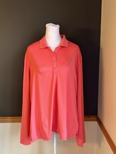 Coolibar Womens Prestwick Golf Polo Pink Long...