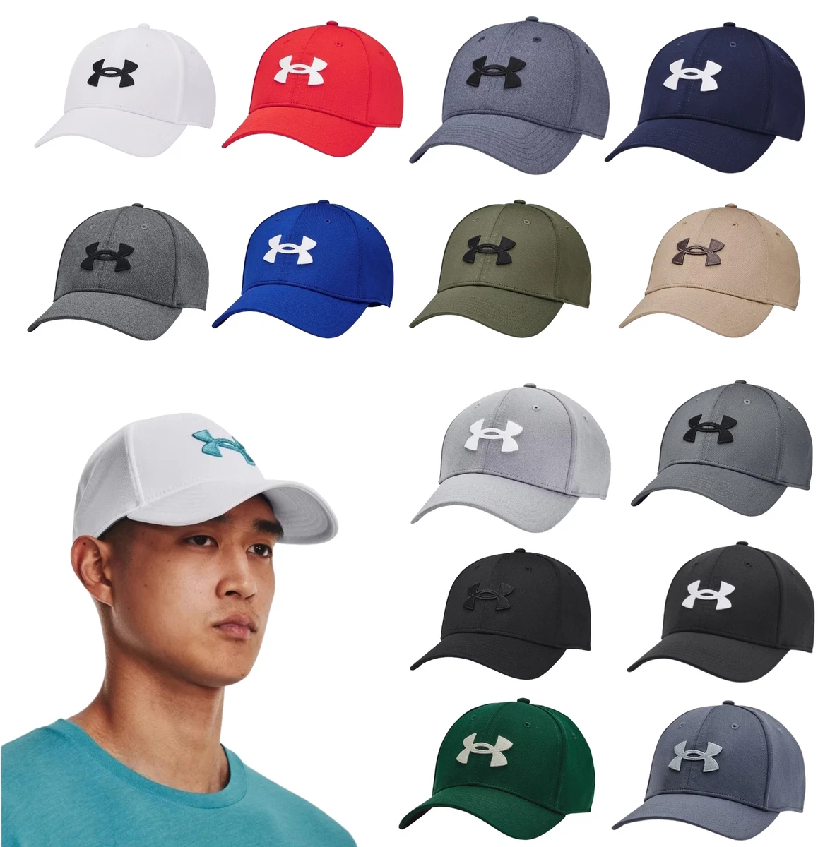 Under Armour Men's UA Blitzing Hat Stretch Fitted Cap 1376700 - New