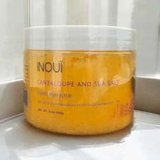 INOUÏ Cantaloupe & Sea Salt Body Scrub w/ Suds — new sealed — 17 oz