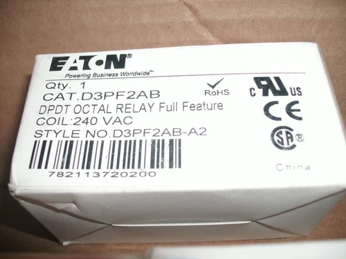 EATON D3PF2AB DPDT OCTAL RELAY 240V COIL - 11 AVAILABLE