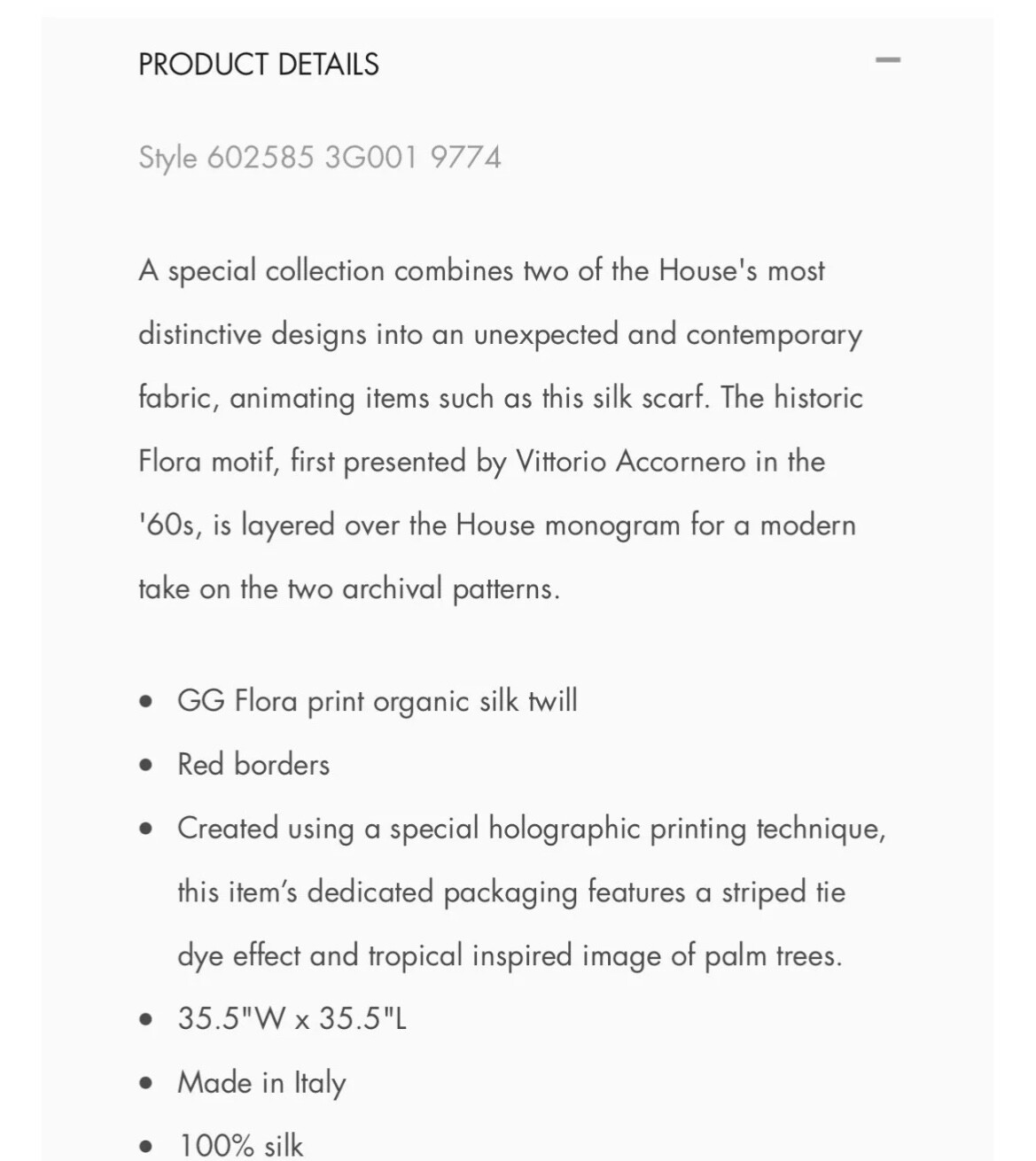 Gucci Scarf Silk Multicolor GG Monogram Spring Bouquet Modal Shawl