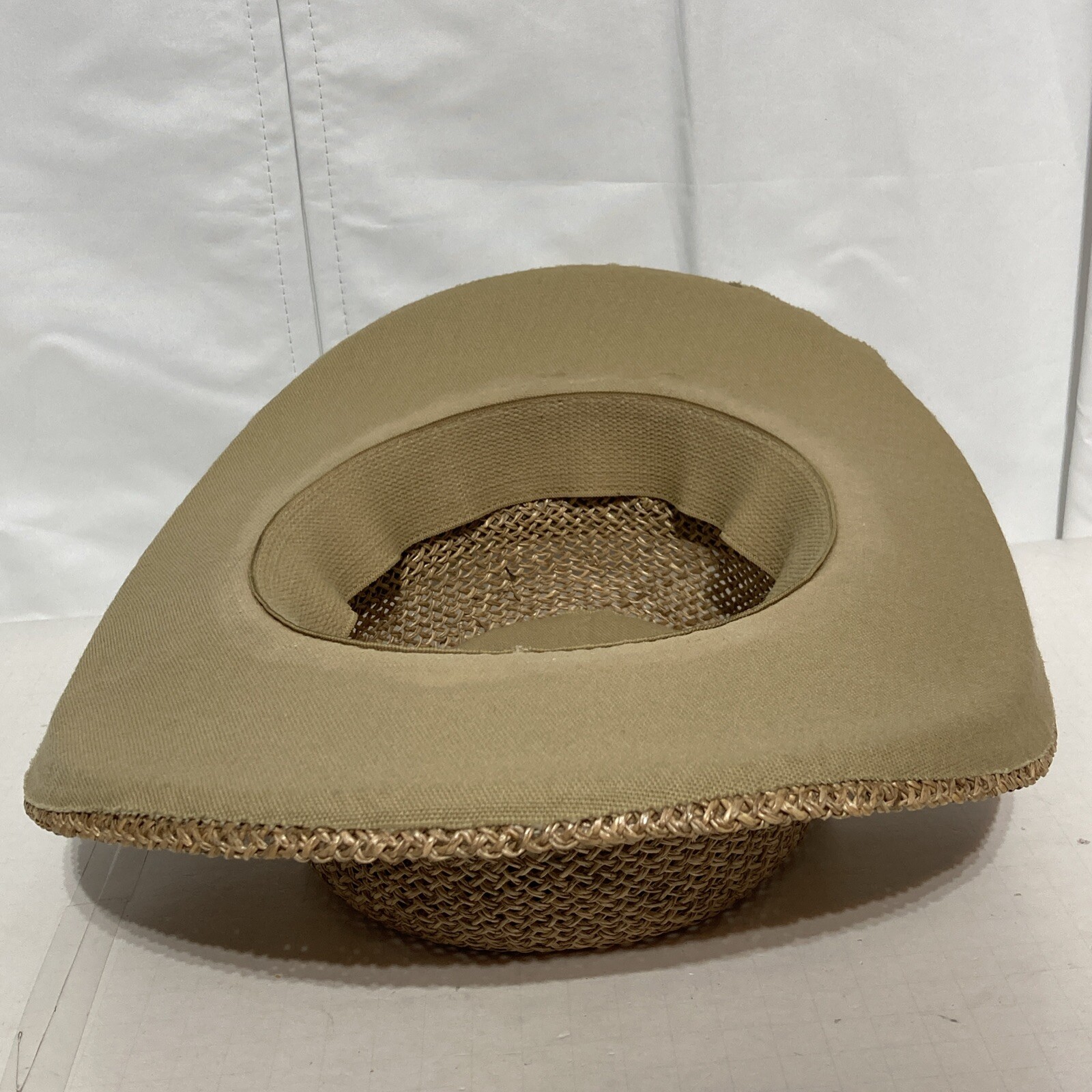 Stetson Gambler Seagrass Straw Outdoorsman Golf Hat Some Stains See