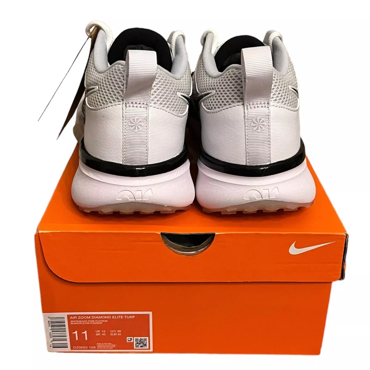 Nike Air Zoom Diamond Elite Turf Sizes 6-13 Men's Baseball Shoes