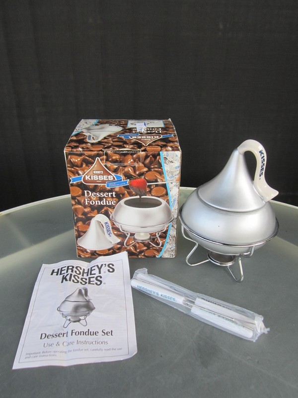 Hershey's Kisses Dessert Fondue Set Candy Dish - Open Box New - 2005