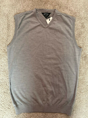 adidas Mens adipure Vest Sleeveless Crew Golf Jumper Pullover Sweater  UK